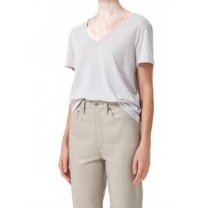 NEW AGOLDE cameron v-neck tee in spoon